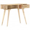 Mesa consola de madera maciza de mango 90x45x75 cm 2
