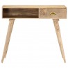 Mesa consola de madera maciza de mango 90x45x75 cm 3