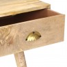Mesa consola de madera maciza de mango 90x45x75 cm 4