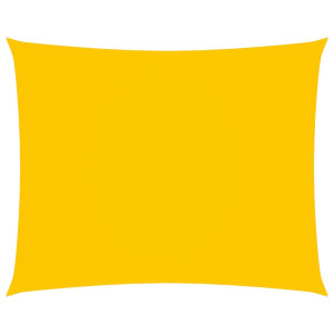 Toldo de vela rectangular tela Oxford amarillo 2.5x4.5 m H