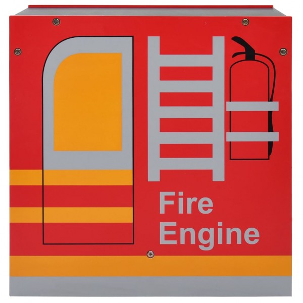 Conjunto mesa e cadeira criança 3 pcs camião bombeiros madeira M 5