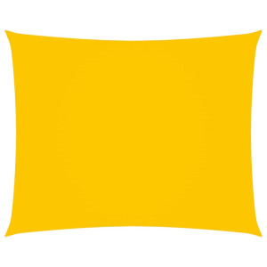 Toldo de vela rectangular tela Oxford amarillo 3x4 m H