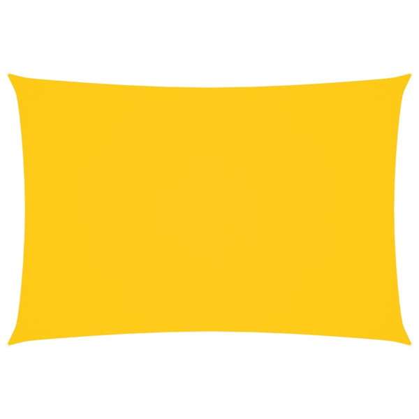 Toldo de vela rectangular tela Oxford amarillo 3x5 m M 2