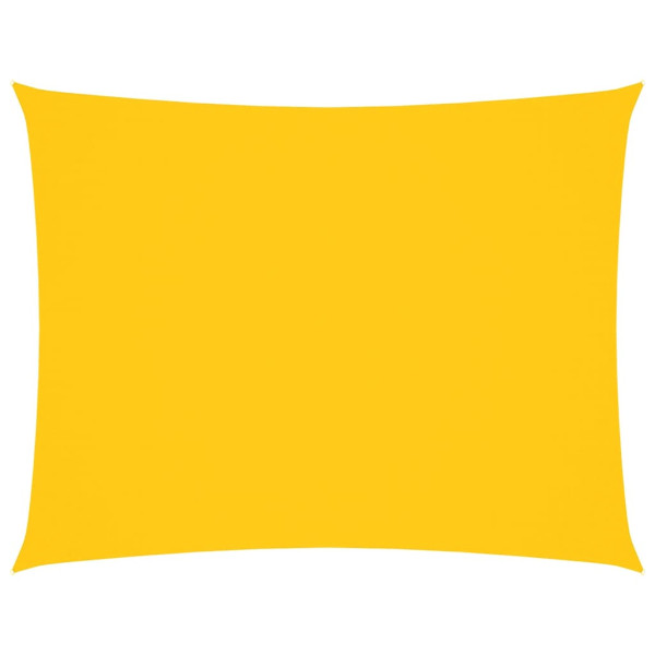 Toldo de vela rectangular tela Oxford amarillo 5x7 m M 2