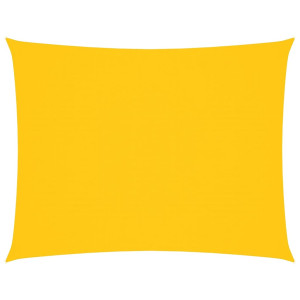 Toldo de vela rectangular tela Oxford amarillo 6x7 m H