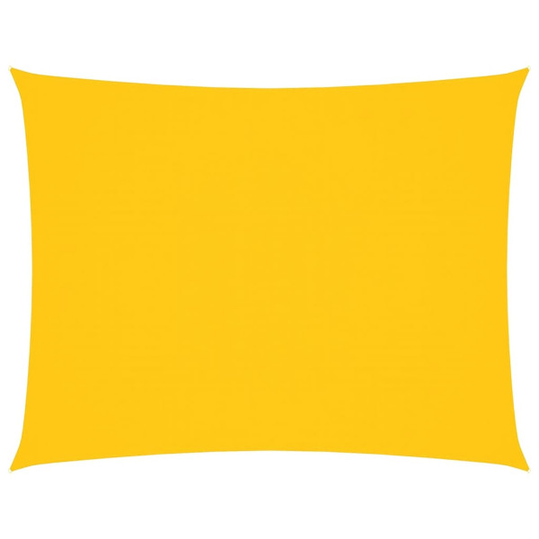 Toldo de vela rectangular tela Oxford amarillo 6x7 m M 2