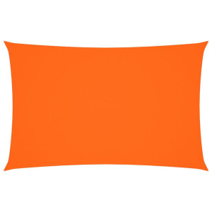 Toldo de vela rectangular tela Oxford naranja 5x8 m H