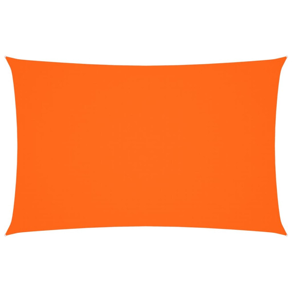Toldo de vela rectangular tela Oxford naranja 5x8 m M 2