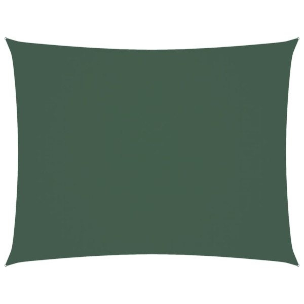 Toldo de vela rectangular tela Oxford verde oscuro 3x4.5 m M 2