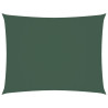 Toldo de vela rectangular tela Oxford verde oscuro 3x4.5 m 2