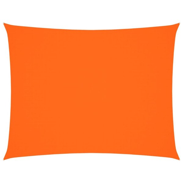 Toldo de vela rectangular tela Oxford naranja 5x7 m M 2