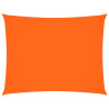 Toldo de vela rectangular tela Oxford naranja 5x7 m 2