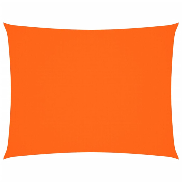 Para-sol estilo vela tecido oxford retangular 6x7 m laranja M 2