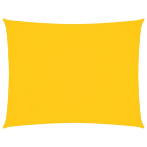 Toldo de vela rectangular tela Oxford amarillo 5x6 m H
