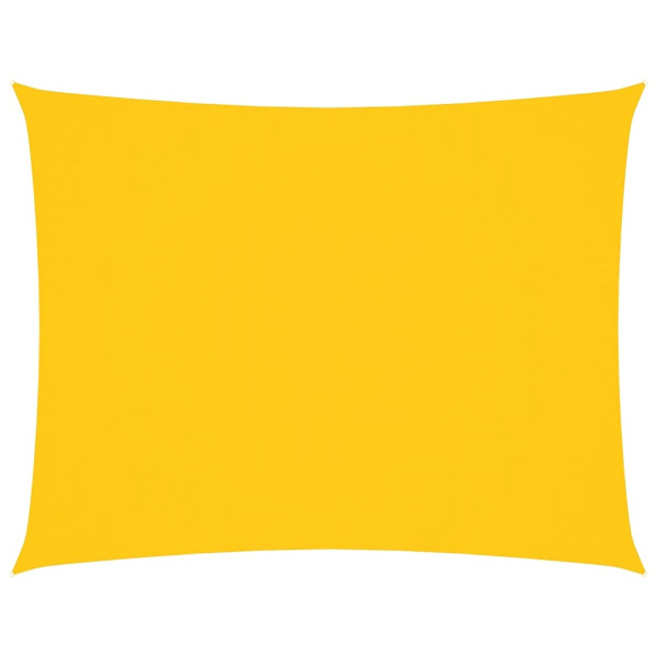 Toldo de vela rectangular tela Oxford amarillo 5x6 m M 2