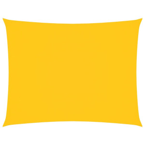 Toldo de vela rectangular tela Oxford amarillo 3.5x5 m H