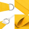 Toldo de vela rectangular tela Oxford amarillo 3.5x5 m 5
