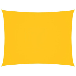 Toldo de vela rectangular tela Oxford amarillo 4x6 m H