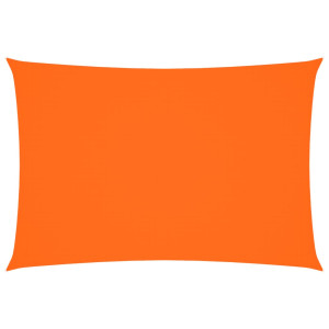 Toldo de vela rectangular tela Oxford naranja 3x5 m H