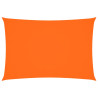 Toldo de vela rectangular tela Oxford naranja 3x5 m 2