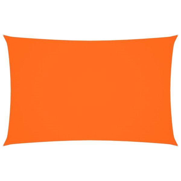 Toldo de vela rectangular tela Oxford naranja 4x7 m M 2