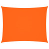Toldo de vela rectangular tela Oxford naranja 6x8 m 2