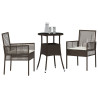 Conjunto de Muebles de Comedor  Set de 3 Marrón Ratán. Metal 3