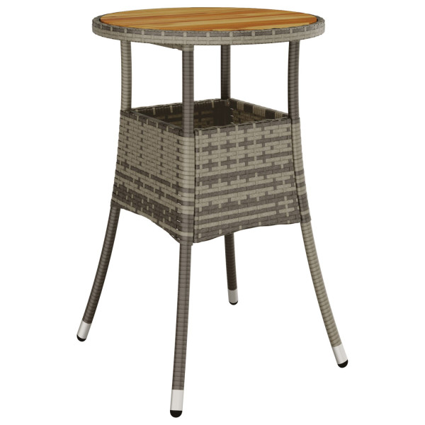 Conjunto de Muebles de Comedor  Conjunto de 5 Gris Ratán. Vidrio M 5