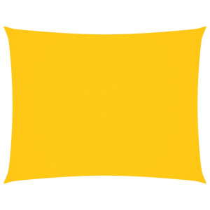 Toldo de vela rectangular tela Oxford amarillo 4x5 m H