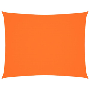 Toldo de vela rectangular tela Oxford naranja 3x4.5 m H