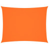 Toldo de vela rectangular tela Oxford naranja 3x4.5 m 2