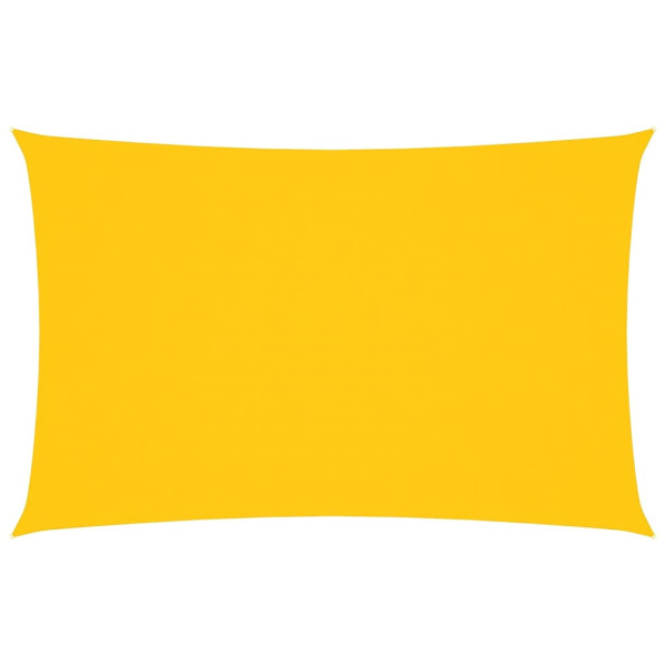 Toldo de vela rectangular tela Oxford amarillo 2.5x5 m M 2