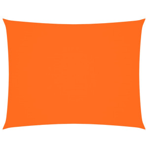 Toldo de vela rectangular tela Oxford naranja 2.5x3.5 m H