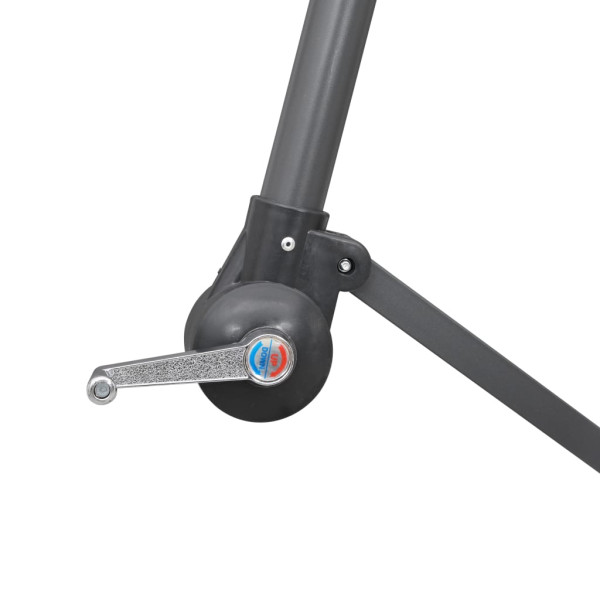 Guarda-sol suspenso 3 m mastro alumínio terracota M 5