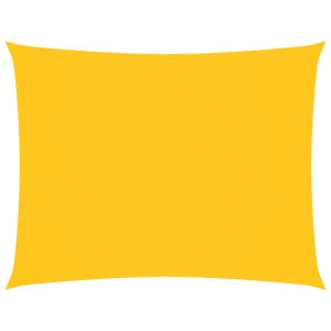 Para-sol estilo vela tecido oxford retangular 2x3.5 m amarelo H