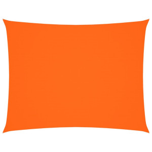 Toldo de vela rectangular tela Oxford naranja 4x5 m H