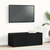 Mueble para TV  en negro y roble. 80x34x30 cm. hecho de madera ingenierizada 1