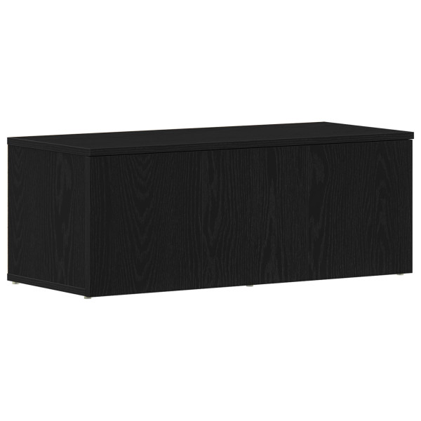 Mueble para TV  en negro y roble. 80x34x30 cm. hecho de madera ingenierizada M 2