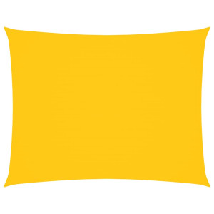 Toldo de vela rectangular tela Oxford amarillo 6x8 m H