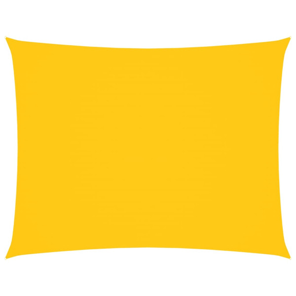 Toldo de vela rectangular tela Oxford amarillo 6x8 m M 2