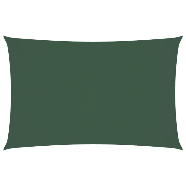 Toldo de vela rectangular tela Oxford verde oscuro 5x8 m M 2