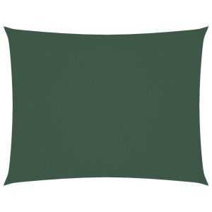 Para-sol estilo vela tecido oxford retangular 6x8m verde-escuro H