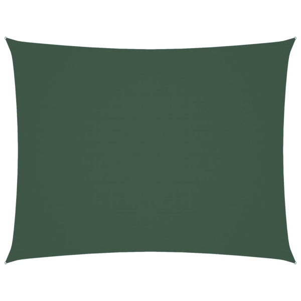 Toldo de vela rectangular de tela oxford verde oscuro 6x8 m M 2