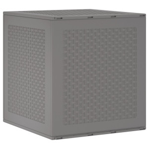 Caja de Almacenamiento para Jardín  Gris Claro 55x53x57 cm PP H