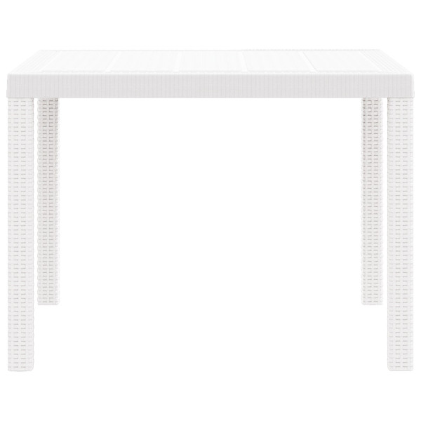 Mesa Exterior Blanca Plástico Mediana Duradera Mesa de Patio M 5