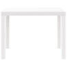 Mesa de Jardim Branca 100x100x73 cm de Rattan Sintético 5