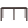 Mesa de Jardim Marrom 150x100x73 cm em Poly Rattan 5