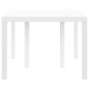 Mesa de Jardim Branca 150x100x73 cm em Rattan Sintético 5