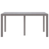 Mesa de Jardim Cinza-claro 150x100x73 cm em Rattan Sintético 5