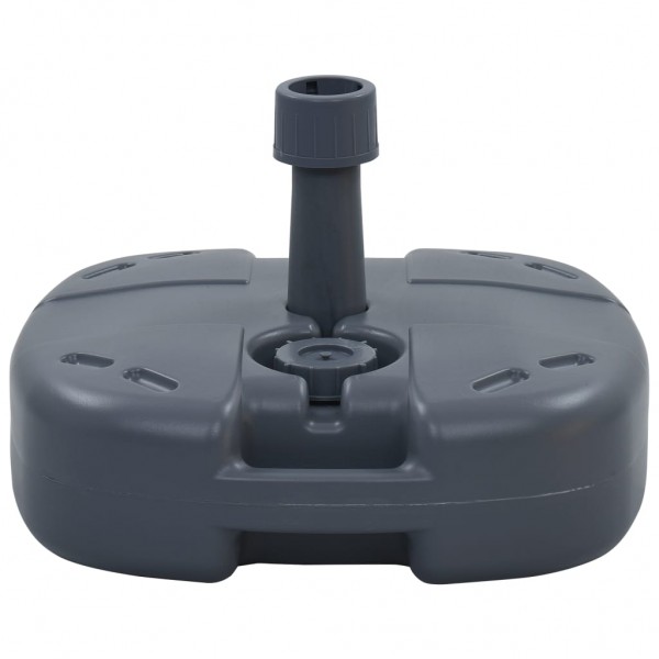 Base de sombrilla portátil rellenable con arena/agua gris D